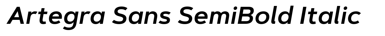 Artegra Sans SemiBold Italic